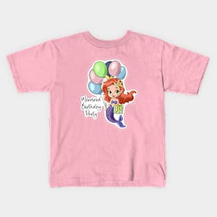 Mermaid Birthday Party Kids T-Shirt